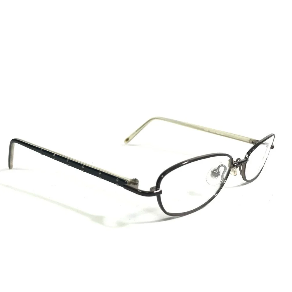 Nine West Petite Eyeglasses Frames 309 FB9 Black White Rectangular 49-16-130